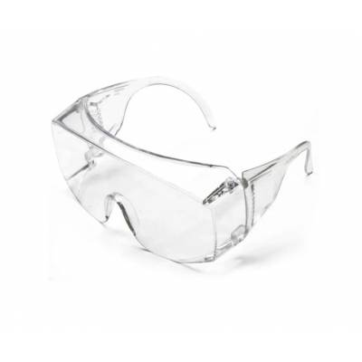 Óculos para proteção cirúrgica transparente.